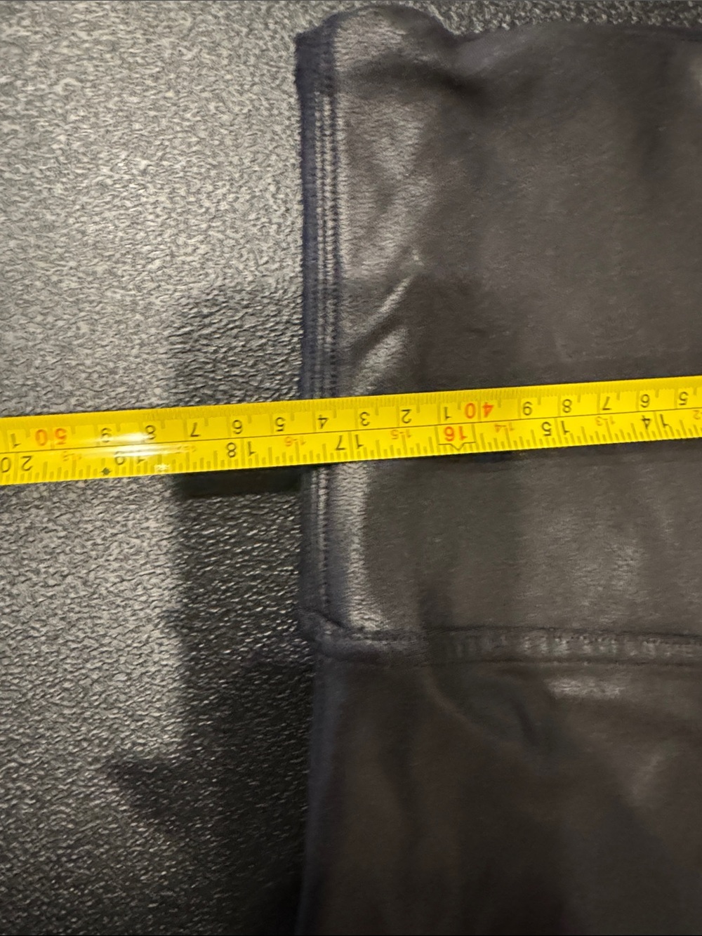 SPANX Black Faux Leather Leggings with Gold & Silver Side Stripe size plus 3X. - Picture 4 of 6